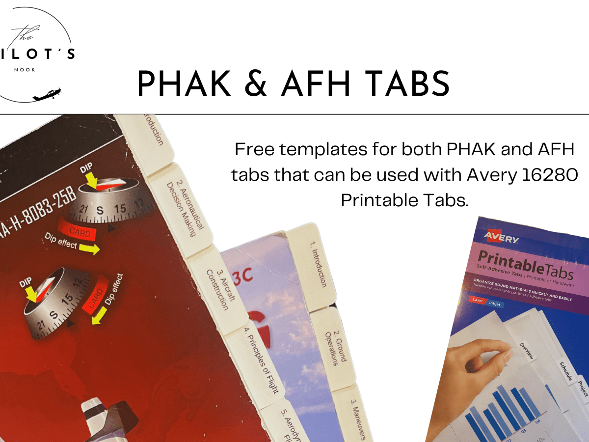 PHAK & AFH&nbsp;Tabs